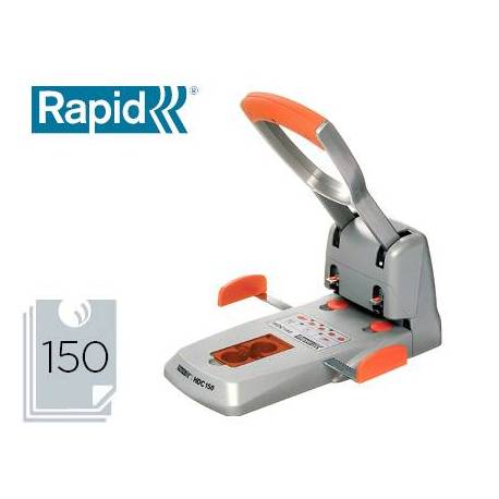 Taladrador Rapid HDC150 Supreme color metalico capacidad para 150 hojas