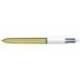 Boligrafo Bic Shine 4 colores Punta 1 mm cuerpo color Oro