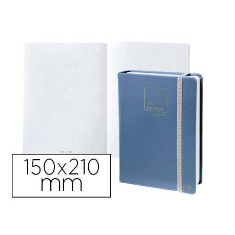 Libreta Quo Vadis Life Journal Infinite Dots 150x210 mm Puntos Tapa Similpiel Azul