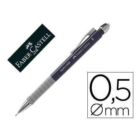 PORTAMINAS FABER CASTELL 0.5 MM APOLLO RETRACTIL COLOR AZUL OSCURO
