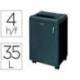 DESTRUCTORA DE DOCUMENTOS FELLOWES 1050HS CAPACIDAD DE CORTE 4 HOJAS SEGURIDAD P7 PAPELERA 35 L