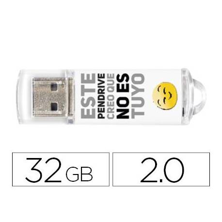MEMORIA USB TECHONETECH FLASH DRIVE 32 GB 2.0 NO ES TUYO