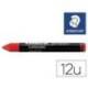 MINAS STAEDTLER PARA MARCAR ROJO LUMOCOLOR PERMANENTE OMNIGRAPH 236 CAJA DE 12 UNIDADES