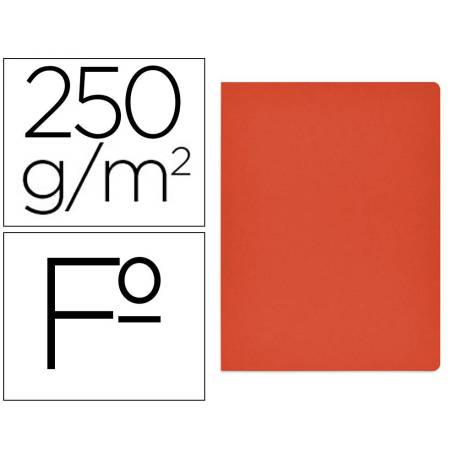 Subcarpeta Gio Folio 250 gr Cartulina color rojo