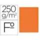 Subcarpeta Gio Folio 250 gr Cartulina color naranja