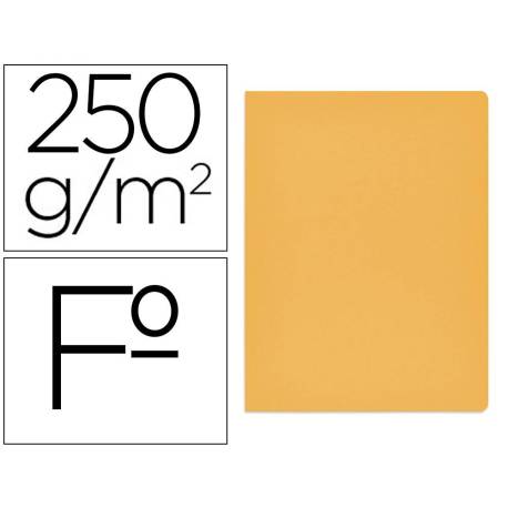 Subcarpeta Gio Folio 250 gr Cartulina color amarillo