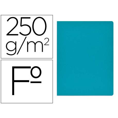 Subcarpeta Gio Folio 250 gr Cartulina color azul