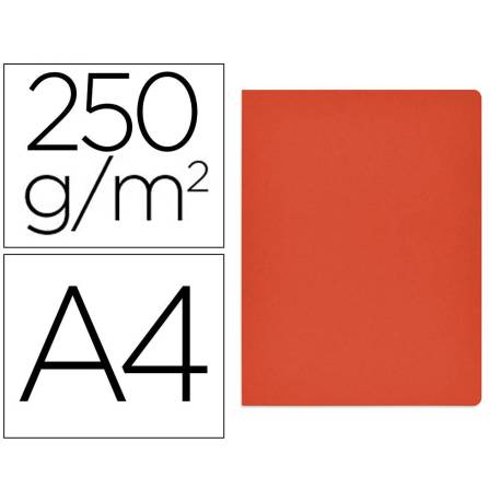 Subcarpeta Gio DIN A4 250 gr Cartulina color rojo