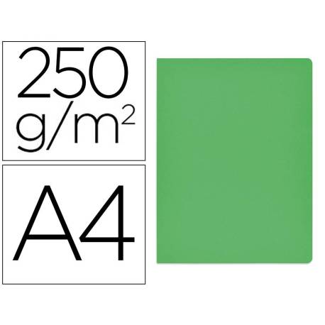Subcarpeta Gio DIN A4 250 gr Cartulina color verde