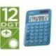 Calculadora Sobremesa Casio MS-20UC-BU 12 Digitos color Azul