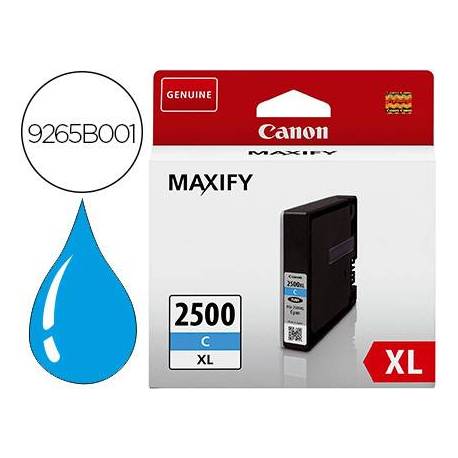 Cartucho Canon PGI-2500 XL Maxify color cian 9265B001
