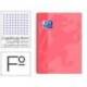 Bloc Oxford Folio School Classic Cuadricula 4 mm 80 hojas color Rosa