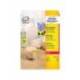 Etiqueta adhesiva Avery 38,1x21,2 mm Amarillo fluorescente Removible caja 1625 unidades