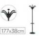 Perchero metalico de Unilux Flora con paragüero negro