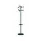 PERCHERO METALICO UNILUX ACCUEIL PIE 8 COLGADORES CON PARAGUERO Y BANDEJA GOTEO GRIS METALIZADO 177 X 38 CM
