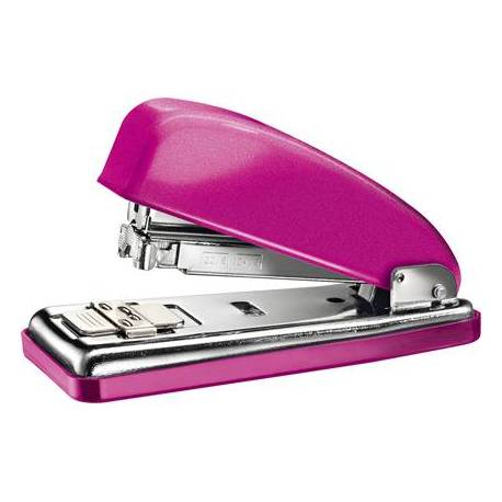Grapadora Petrus 226 Classic wow Fucsia metalizado Capacidad de 30 hojas