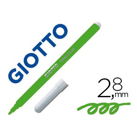 Rotulador Giotto Turbo Punta Media Lavable Color Verde