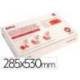 FORRALIBRO APLI PVC CON SOLAPA AJUSTABLE ADHESIVO 285X295 MM