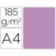 Cartulina Gvarro color Malva A4 185 g/m2 Paquete de 50