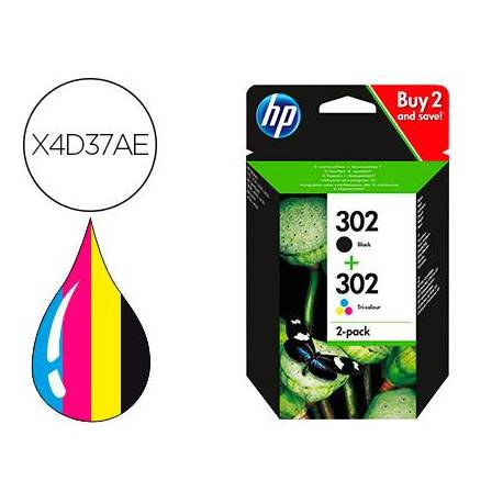 CARTUCHO INK-JET HP 302 MULTICOLOR X4D37AE