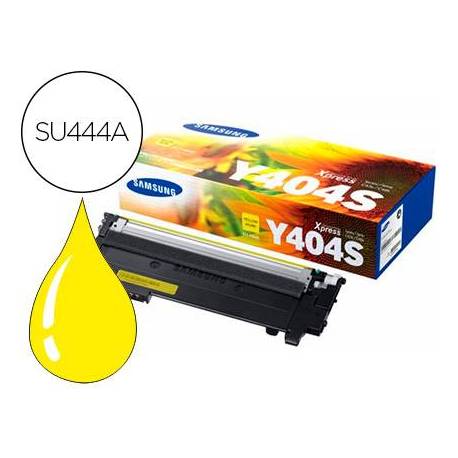 Toner Samsung CLT 404 color Amarillo SU444A