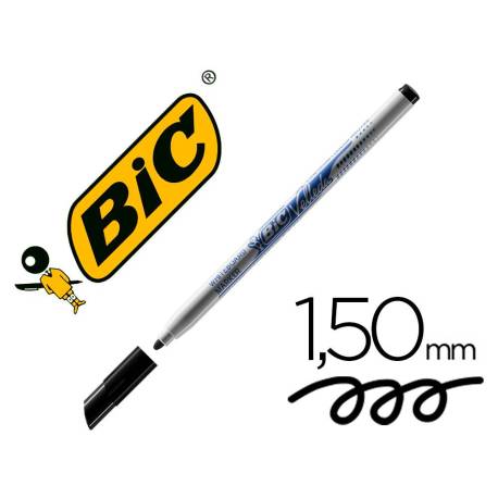 Rotulador Bic Velleda fino 1 mm color negro para pizarra blanca