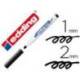 Rotulador para Pizarra Blanca Edding 661 Recargable Color Negro