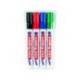 Rotulador para Pizarra Blanca Edding 660 Recargable de Colores Surtidos Blister de 4 unidades