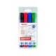 Rotulador para Pizarra Blanca Edding 660 Recargable de Colores Surtidos Blister de 4 unidades