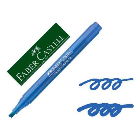 Rotulador Faber Castell fluorescente Textliner 38 azul