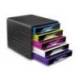 Fichero cajones CEP para 5 cajones color Multicolor/Negro