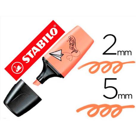 Rotulador Stabilo Boss Mini Pastellove color Melocoton sedoso