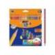 Lapices de colores Bic evolution Stripes Caja de 24 colores surtidos