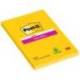 Post it ® Bloc de notas adhesivas Super sticky quita y pon 102x152 mm Amarillo ultra