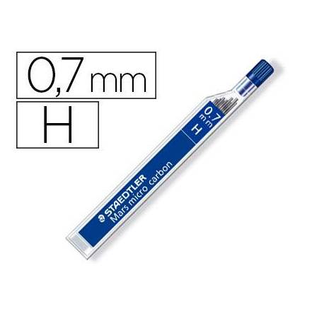 Minas Staedtler Mars Micro 0,7 mm H grafito Tubo con 12 unidades