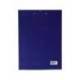 Portanotas plastico folio con pinza superior Pardo azul