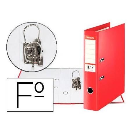 Archivador de Palanca Esselte N1 Polipropileno Folio 75 mm color Rojo