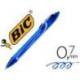 Bolígrafo Bic Gel-ocity Quick Dry Retráctil Punta Media 0,7 mm Color Azul