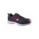 Zapatos de seguridad de Poliuretano marca DeltaPlus Negro y Rojo talla 40
