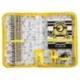 BOLSO PORTATODO CON CREMALLERA MINIONS CON LIBRETA GOMA SACAPUNTAS Y LAPICES COLORES