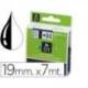 Cinta Dymo D1 Blanco Poliester 19mmx7mt