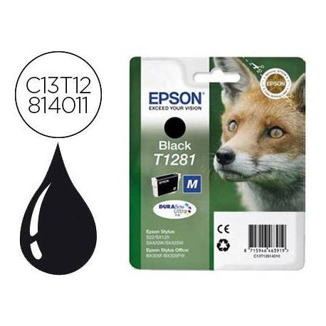 CARTUCHO INK-JET EPSON T1281 COLOR NEGRO C13T12814012