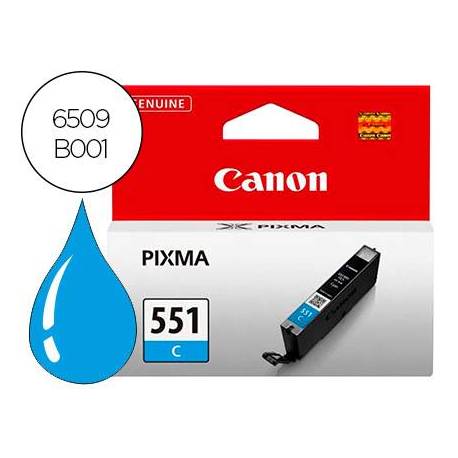 Cartucho Canon CLI-551 Pixma color Cian 6509B001