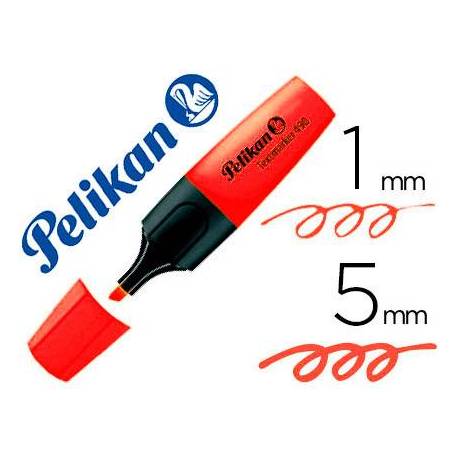 Rotulador fluorescente Pelikan Rojo trazo 1/5mm