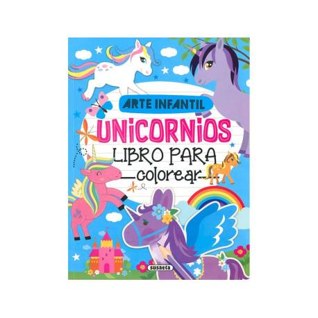 CUADERNO DE COLOREAR SUSAETA UNICORNIOS 192 PAGINAS 21X28 CM