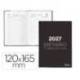 DIETARIO LIDERPAPEL 2027 OCTAVO 120X165 MM DIA PAGINA BILINGUE COLOR NEGRO PAPEL 70 G FSC