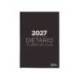 DIETARIO LIDERPAPEL 2027 OCTAVO 120X165 MM DIA PAGINA BILINGUE COLOR NEGRO PAPEL 70 G FSC