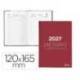 DIETARIO LIDERPAPEL 2027 OCTAVO 120X165 MM DIA PAGINA BILINGUE COLOR ROJO PAPEL 70 G FSC