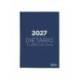 DIETARIO LIDERPAPEL 2027 CUARTO 150X215 MM DIA PAGINA BILINGUE COLOR AZUL PAPEL 70 G FSC