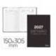DIETARIO LIDERPAPEL 2027 DOS TERCIOS 150X305 MM DIA PAGINA BILINGUE COLOR NEGRO PAPEL 70 G FSC